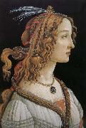 Sandro Botticelli Woman as oil painting artist